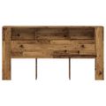 vidaXL Skrinka na čelo postele staré drevo 200x18,5x102,5cm komp.drevo