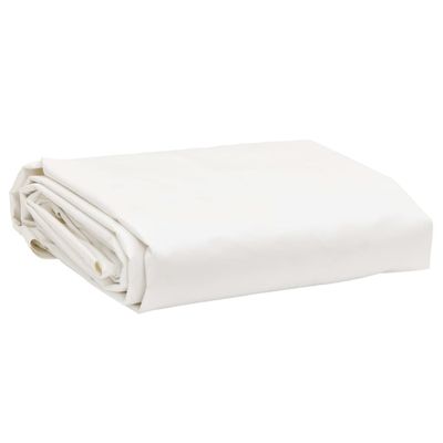 vidaXL Celta biela 5x5 m 650 g/m²