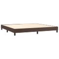 vidaXL Boxspring posteľ s matracom hnedá 200x200 cm umelá koža