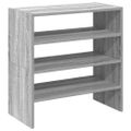 vidaXL Stojany na topánky 2 ks stohovateľné sivé sonoma 60x30x30,5 cm