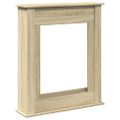 vidaXL Obloženie krbu dub sonoma 75x20x87,5 cm kompozitné drevo
