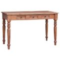 vidaXL Stôl s zásuvkami 117x57x75 cm masívne mahagónové drevo