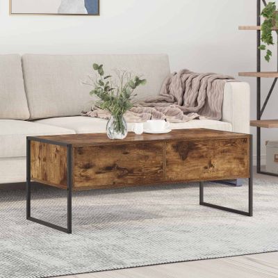 vidaXL Konferenčný stolík Dymová dub 100 x 46 x 40 cm Kompozitné drevo