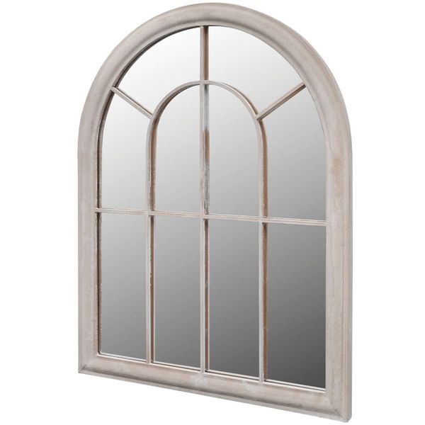 vidaXL Rustikálne záhradné zrkadlo 69x89 cm, do interiéru a exteriéru
