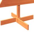 vidaXL Drevený vianočný stromček voskovohnedý 120 cm masívna borovica