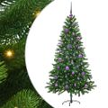 vidaXL Vianočný stromček s 150 LED-i so stojanom Zelená 150 cm PE