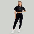 Dámske tričko CropTop Washed Black - STRIX, veľkosť XS, veľkosť oblečenia XS