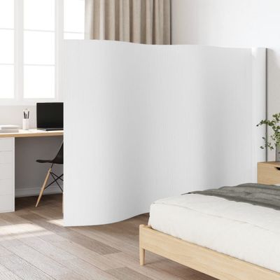 vidaXL Paraván biely šírka 800 cm výška 165 cm bambus