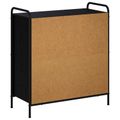 vidaXL Servírovacia skriňa Čierny dub 97 x 33 x 81 cm Kompozitné drevo
