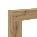 vidaXL Obloženie krbu dub artisan 81x18x82 cm kompozitné drevo