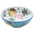 vidaXL Umývadlo na dosku viacfarebné okrúhle Φ41x14 cm keramické