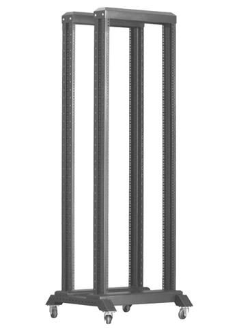 XtendLan 32U, otevřený rám dvojítý, šířka 600mm Rozvadec, 19", stojanový, otevrený rám (dvojitý), rozebíratelný, výška 32U, šírka 600mm, pojezd, cerný
