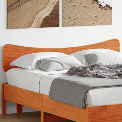 vidaXL Čelo postele voskové hnedé 150 cm masívna borovica