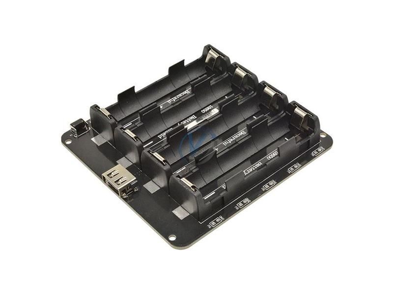 Nabíjačka batérií-powerbanka, modul V8 pre ESP32,ESP8266 pre 4x Li-Ion 18650