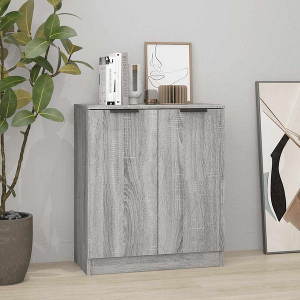 vidaXL Komoda sivý dub sonoma 60x30x70 cm spracované drevo