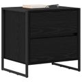 vidaXL Nočný stolík 2 ks Čierny dub 50 x 39.5 x 50 cm Kompozitné drevo