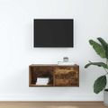 vidaXL TV skrinka, dymový dub 60x31x25,5 cm spracované drevo