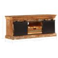 vidaXL TV skrinka 110x30x45 cm, recyklovaný masív
