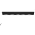 vidaXL Ručne zaťahovacia markíza s LED 600x350 cm antracitová