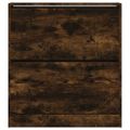 vidaXL Botník dymový dub 80x21x87,5 cm spracované drevo
