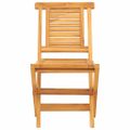 vidaXL Skladacie stoličky 4 ks 47x63x90 cm Masívne teakové drevo