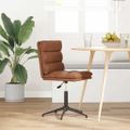 vidaXL Jedálenská stolička hnedá umelá koža