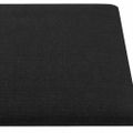 vidaXL Nástenné panely 12 ks čierne 30x15 cm látkové 0,54 m²