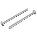 vidaXL Skrutka 2 ks Strieborná M6 x 85 mm Oceľ