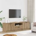 vidaXL TV skrinka, dubový drevený remeselník, 140x35x40 cm, imitácia dreva