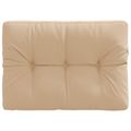 vidaXL Vankúš na paletu VIANEN 100% polyester Piesková 70 x 40 x 12 cm