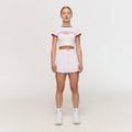 Dámske tričko Varsity White - GymBeam, veľkosť XL, 75% nylón, 25% elastan