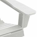 vidaXL Adirondack stolička Biela HDPE