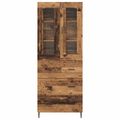 vidaXL Highboard 2 ks Staré drevo 69,5 x 34 x 180 cm Kompozitné drevo