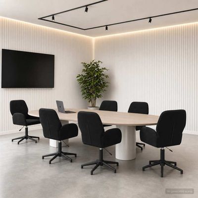 vidaXL Otáčacie stoličky k stolu 6 ks 54 x 55 x 90 cm Čierna Zamat