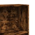 vidaXL Knižnica dymový dub 40x24x143 cm kompozitné drevo