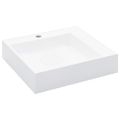 vidaXL Umývadlo z minerálneho/mramoroveho odliatku 50x50x12,3 cm biele
