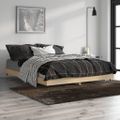 vidaXL Posteľný rám dub sonoma 135x190 cm kompozitné drevo