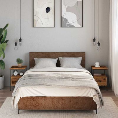 vidaXL Nočné stolíky 2 ks staré drevo 34x36x50 cm kompozitné drevo