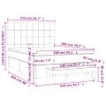 vidaXL Posteľný rám boxspring s matracom čierny 140x200 cm látka