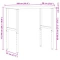 vidaXL pracovný stôl svetlohnedá 100x60x(71,5-98) cm masívny dub