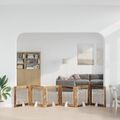 vidaXL Skladacia psia brána so stojanmi 6 ks Staré drevo 482 cm