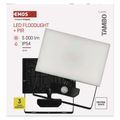 LED reflektor TAMBO so senzorom pohybu, 50 W, 5000 lm, čierny