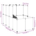 vidaXL Klietka pre malé zvieratá čierna 142x74x93 cm PP a oceľ