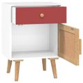 vidaXL Nočné stolíky 2 ks biele 40x30x55 cm kompozitné drevo