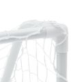 vidaXL Detské futbalové bránky 2 ks s loptou biele 64x35x48 cm kovové