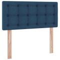 vidaXL Postel s úložným prostorem a matrací Modrá 100 x 200 cm Zamat