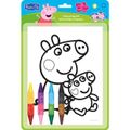 Omaľovánkový set s obojstrannými voskovkami Prasiatko Peppa