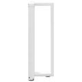 vidaXL Nohy konzolového stolíka v tvare T, 2 ks, biele, 38x25x(72-73) cm, oceľové