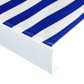vidaXL Kazetová markíza s motorom 450x300 cm modrá a biela