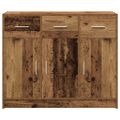 vidaXL Komoda staré drevo 91x28x75 cm kompozitné drevo